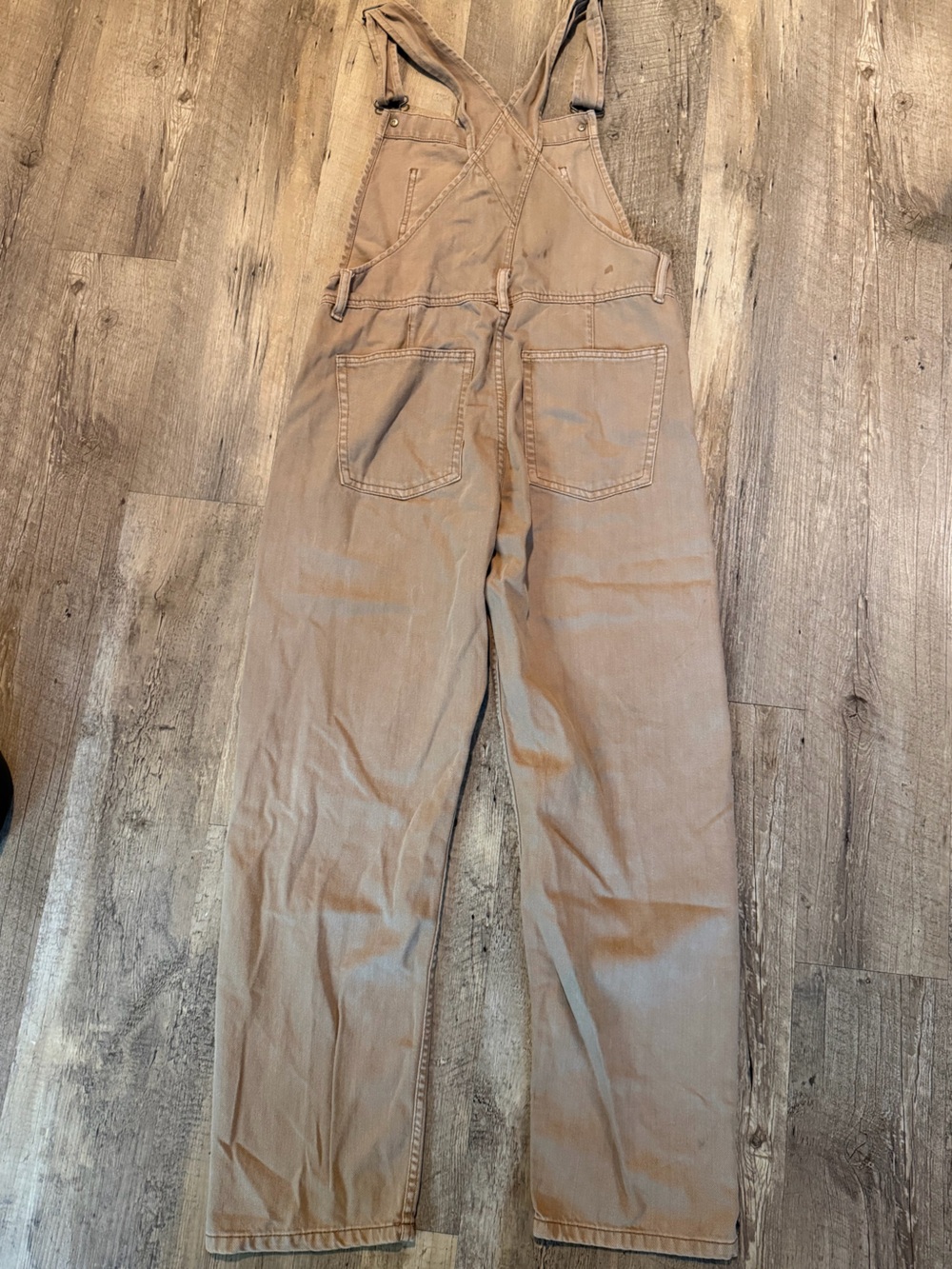 Free People Women's Ziggy Brown Overalls with Bib Pocket - Picture 6 of 6